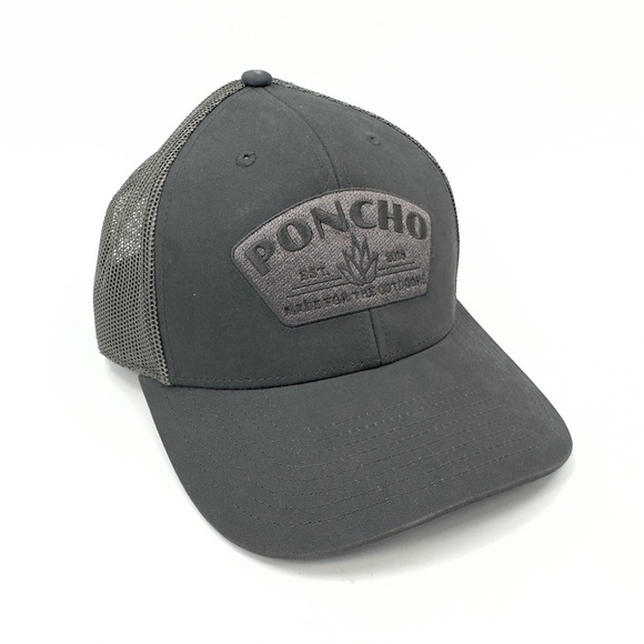 Poncho Outdoors Agave Trucker Hat Grey Snapback Sporty Outdoor One Size - Picture 7 of 7